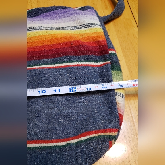 1970 Vintage Cotton Boho Tribal  Bag - Picture 3 of 8